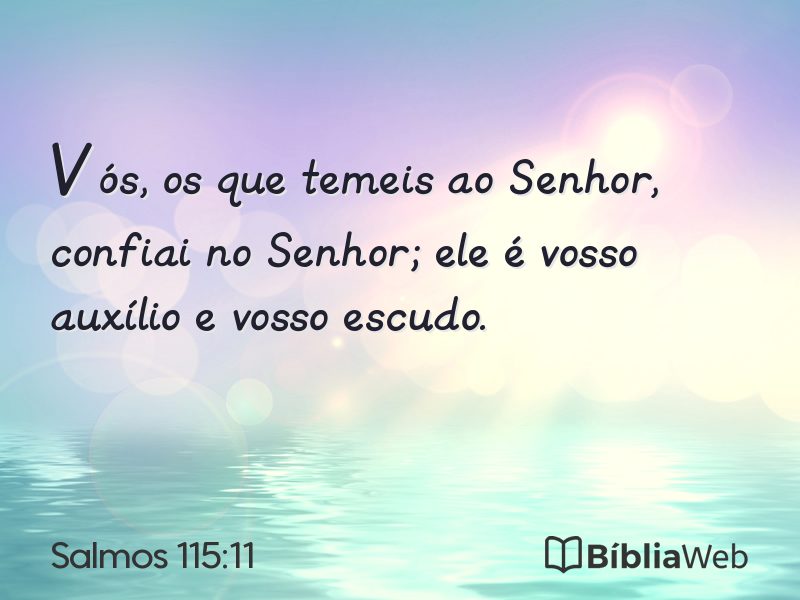 Salmos 115:11 em imagem para compartilhar