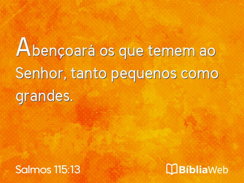 Salmos 115:13 em imagem para compartilhar