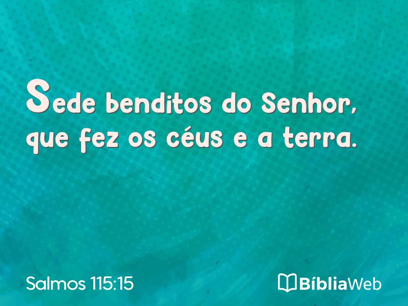 Salmos 115:15 em imagem para compartilhar