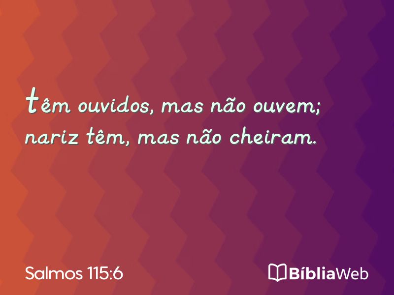 Salmos 115:6 em imagem para compartilhar