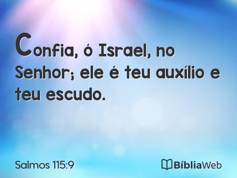 Salmos 115:9 em imagem para compartilhar