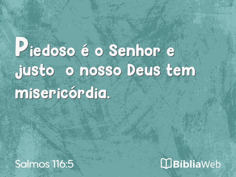 Salmos 116:5 em imagem para compartilhar