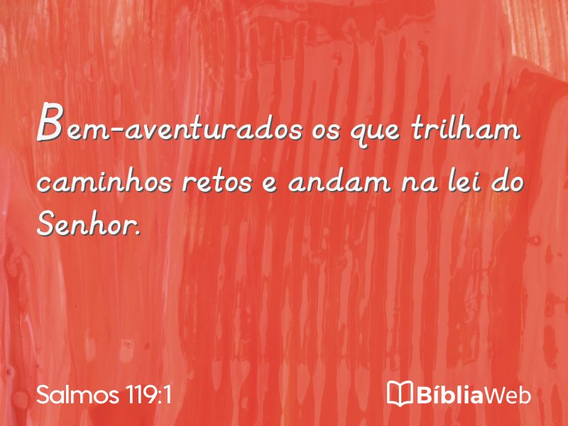 Salmos 119:1 em imagem para compartilhar