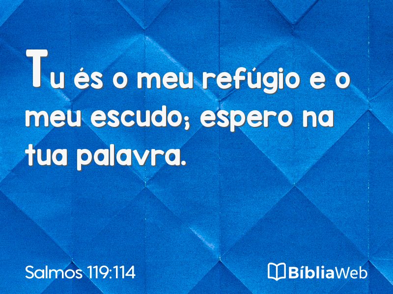 Salmos 119:114 em imagem para compartilhar