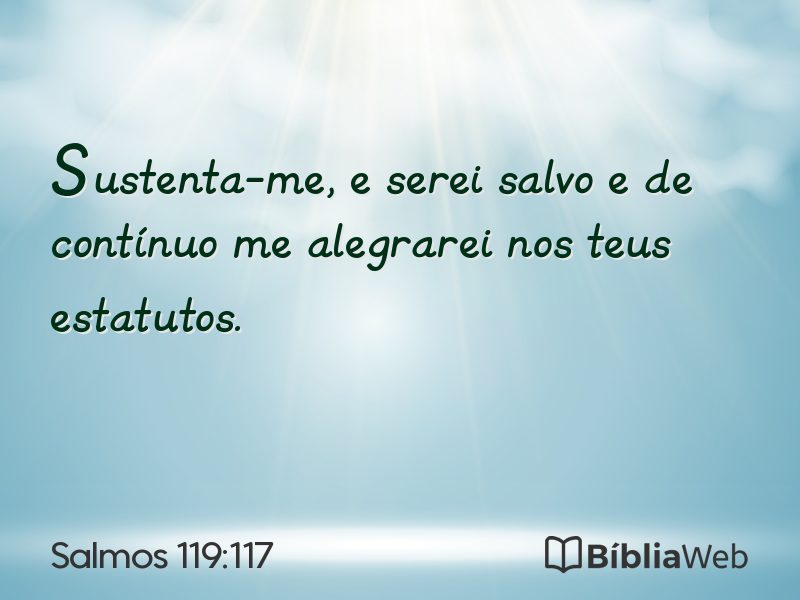 Salmos 119:117 em imagem para compartilhar