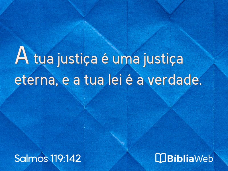 Salmos 119:142 em imagem para compartilhar
