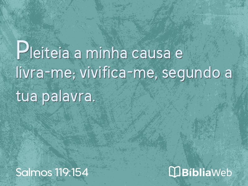 Salmos 119:154 em imagem para compartilhar