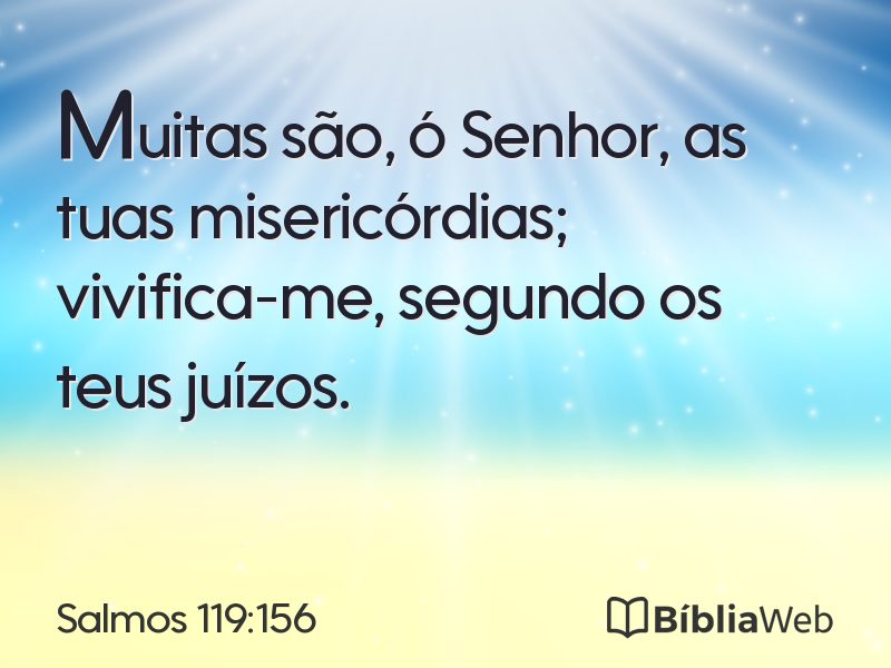 Salmos 119:156 em imagem para compartilhar
