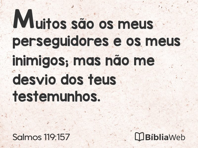 Salmos 119:157 em imagem para compartilhar