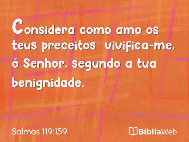 Salmos 119:159 em imagem para compartilhar