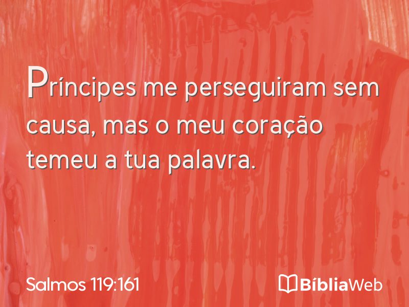 Salmos 119:161 em imagem para compartilhar