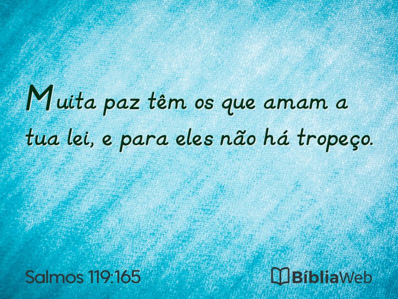 Salmos 119:165 em imagem para compartilhar