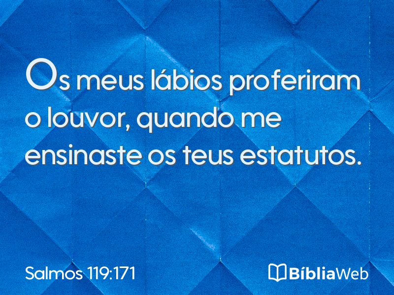 Salmos 119:171 em imagem para compartilhar