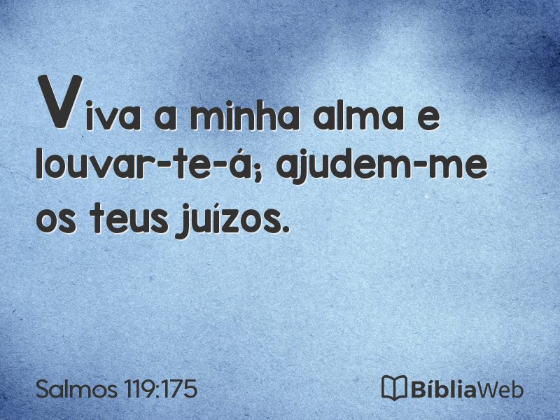 Salmos 119:175 em imagem para compartilhar