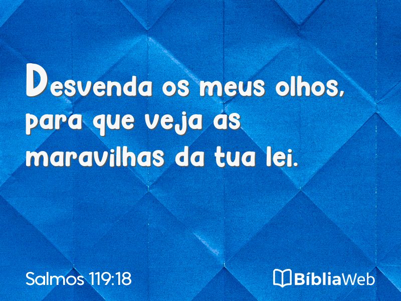Salmos 119:18 em imagem para compartilhar