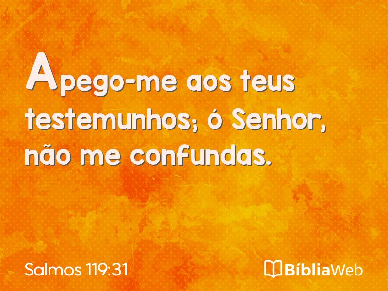 Salmos 119:31 em imagem para compartilhar