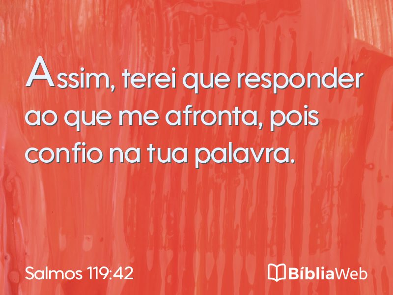 Salmos 119:42 em imagem para compartilhar