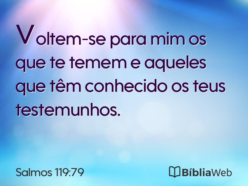 Salmos 119:79 em imagem para compartilhar