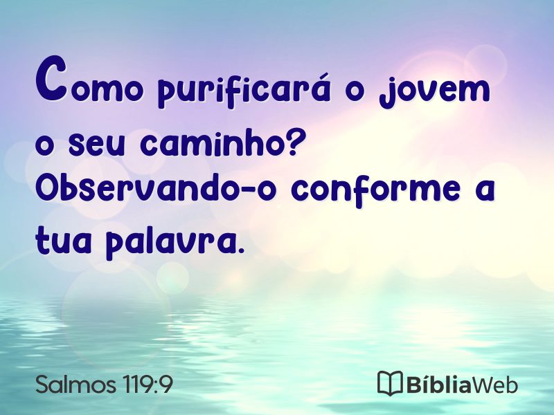Salmos 119:9 em imagem para compartilhar
