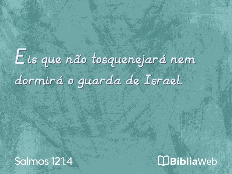 Salmos 121:4 em imagem para compartilhar