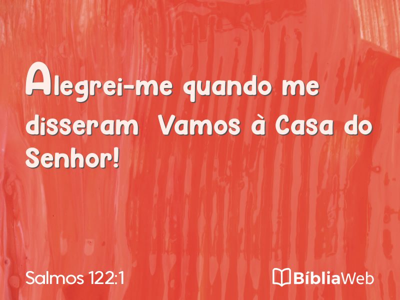 Salmos 122:1 em imagem para compartilhar