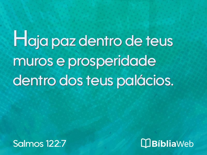 Salmos 122:7 em imagem para compartilhar