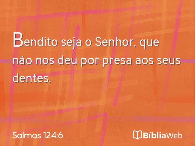 Salmos 124:6 em imagem para compartilhar