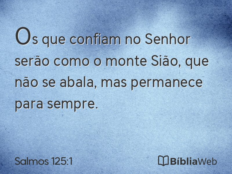 Salmos 125:1 em imagem para compartilhar
