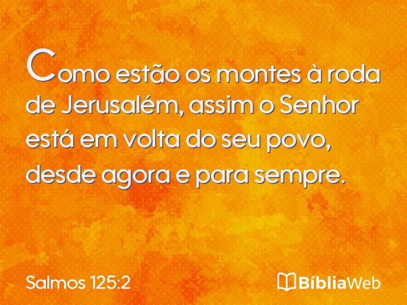Salmos 125:2 em imagem para compartilhar