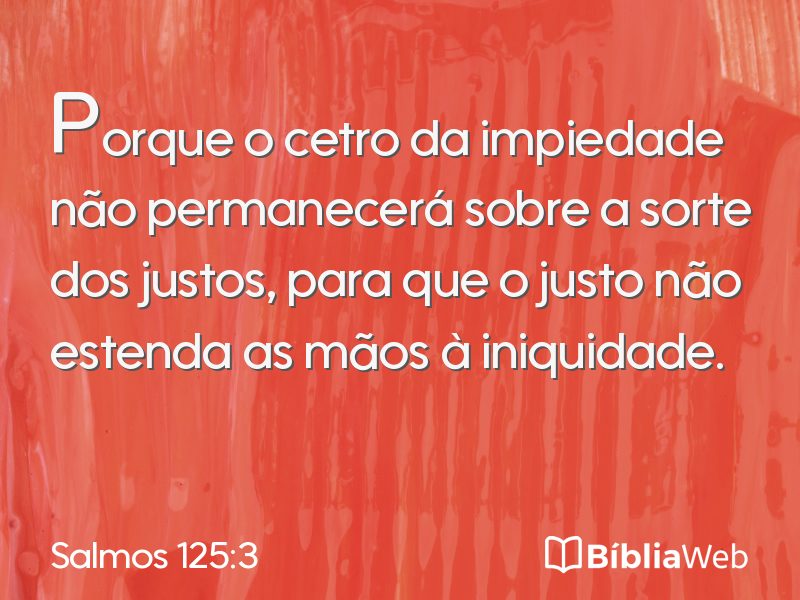 Salmos 125:3 em imagem para compartilhar