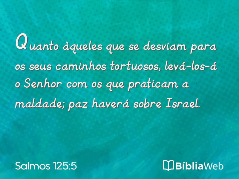 Salmos 125:5 em imagem para compartilhar