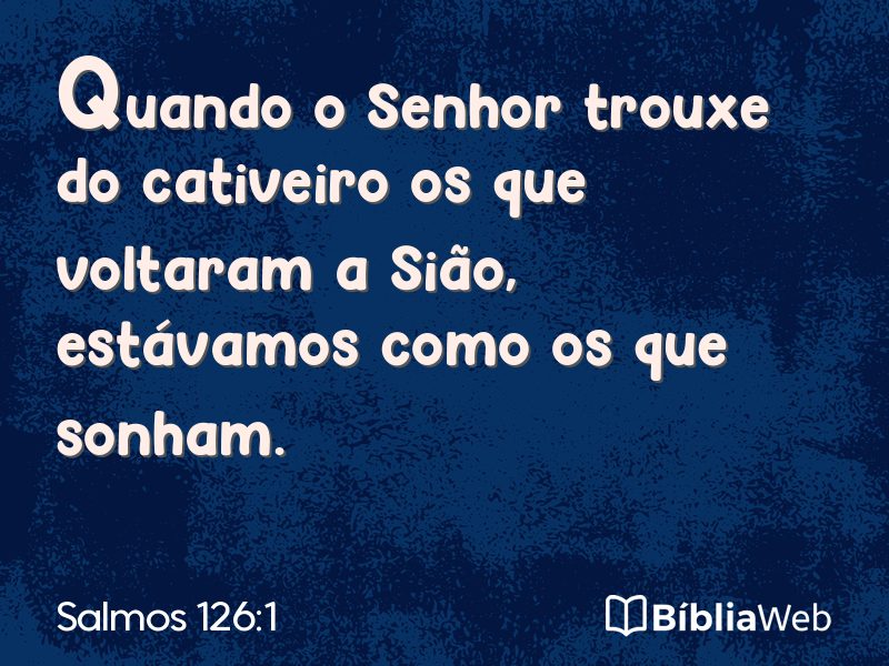 Salmos 126:1 em imagem para compartilhar
