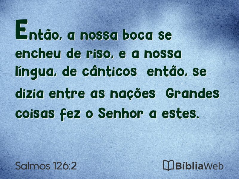 Salmos 126:2 em imagem para compartilhar