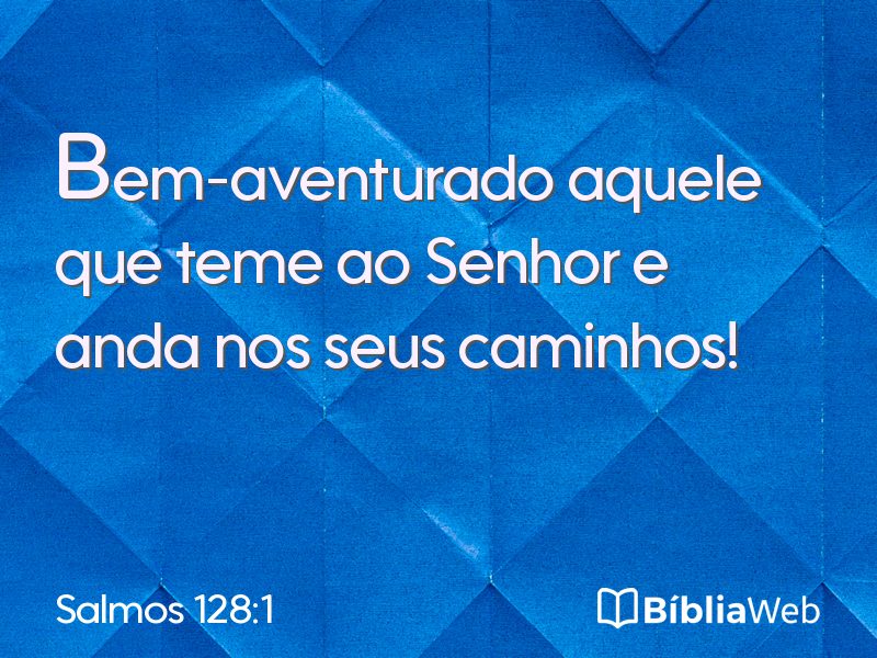 Salmos 128:1 em imagem para compartilhar