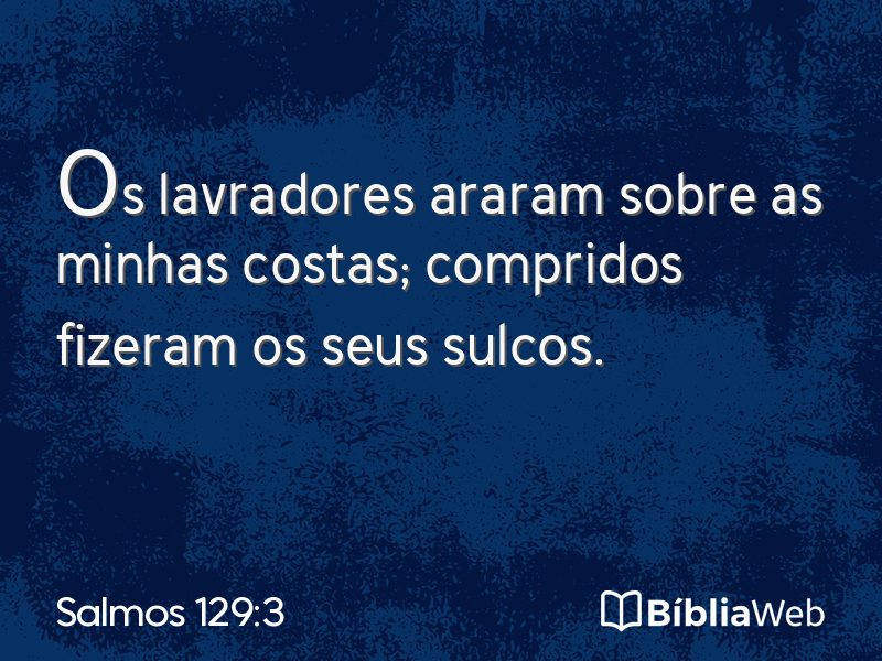 Salmos 129:3 em imagem para compartilhar