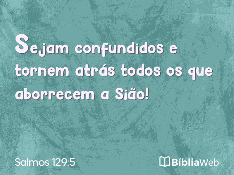 Salmos 129:5 em imagem para compartilhar