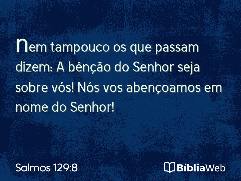 Salmos 129:8 em imagem para compartilhar