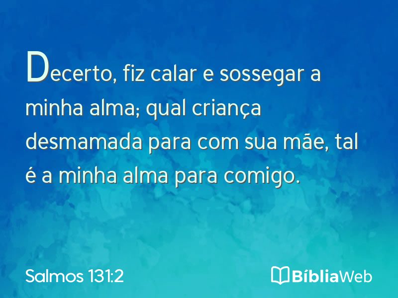 Salmos 131:2 em imagem para compartilhar