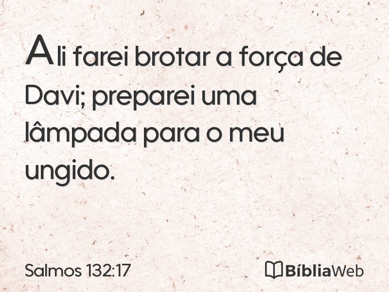 Salmos 132:17 em imagem para compartilhar