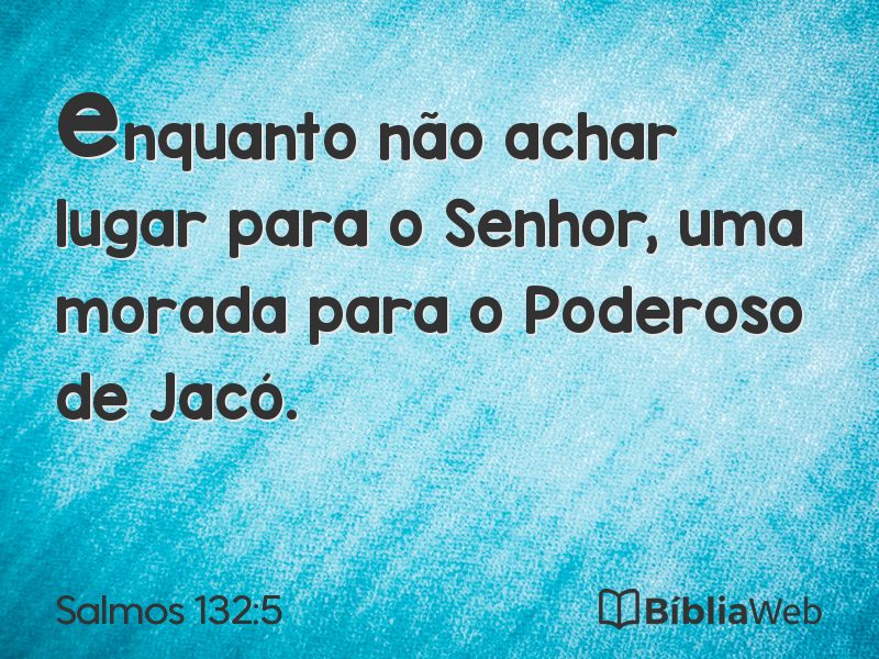 Salmos 132:5 em imagem para compartilhar