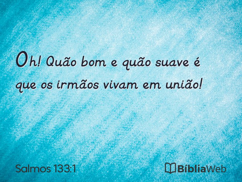 Salmos 133:1 em imagem para compartilhar