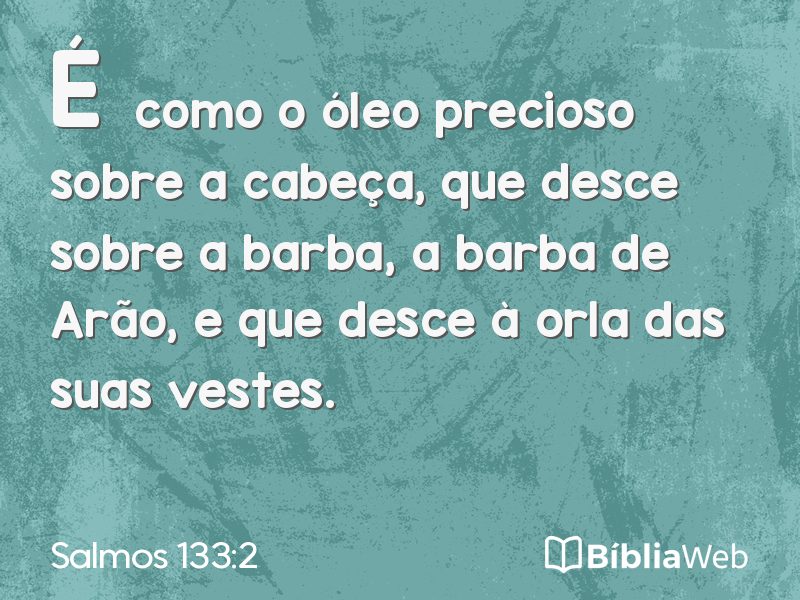 Salmos 133:2 em imagem para compartilhar