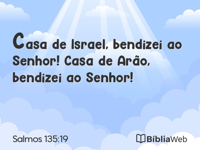 Salmos 135:19 em imagem para compartilhar