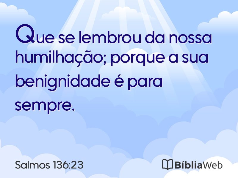 Salmos 136:23 em imagem para compartilhar