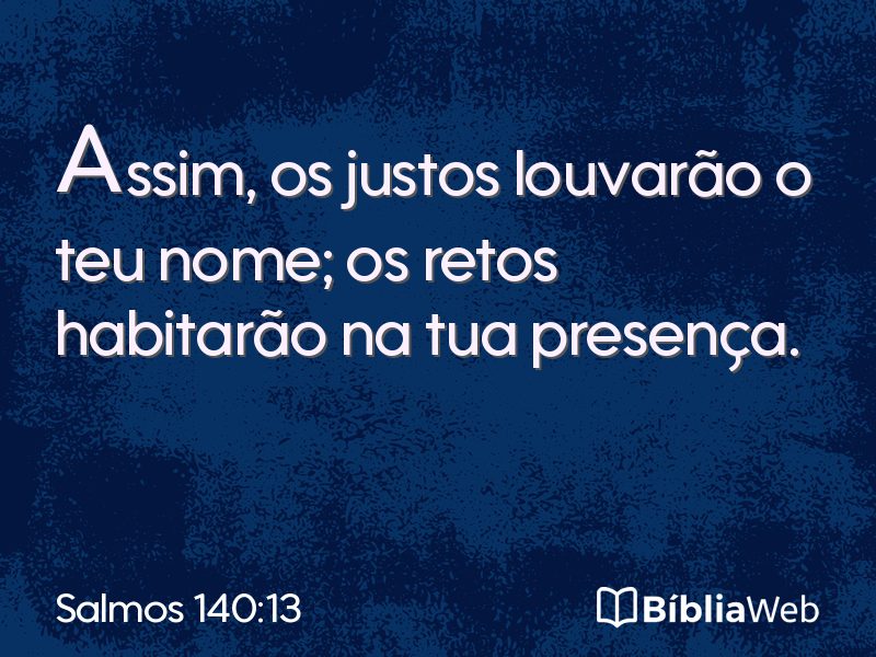 Salmos 140:13 em imagem para compartilhar