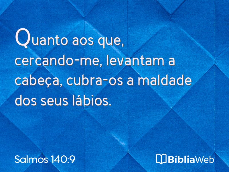Salmos 140:9 em imagem para compartilhar