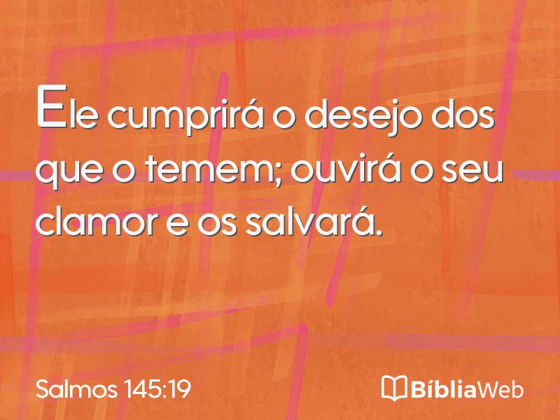 Salmos 145:19 em imagem para compartilhar