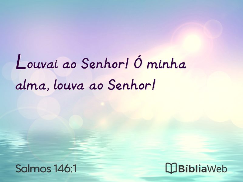Salmos 146:1 em imagem para compartilhar