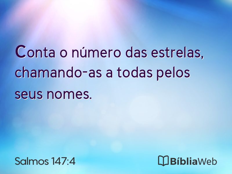 Salmos 147:4 em imagem para compartilhar