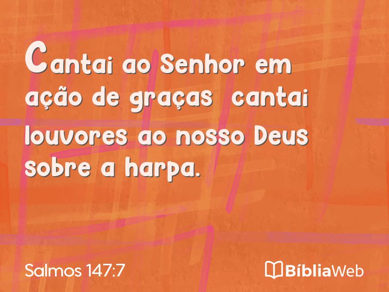 Salmos 147:7 em imagem para compartilhar